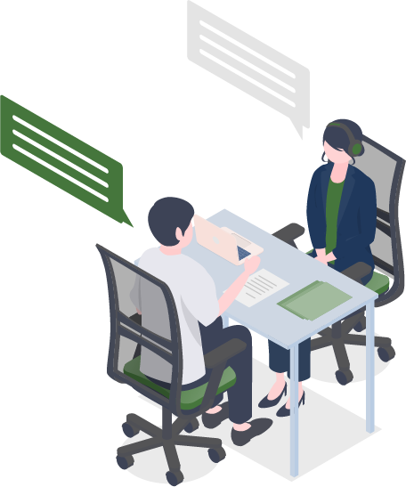 お打ち合わせのイラスト