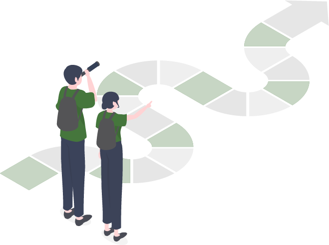 ロードマップのイラスト